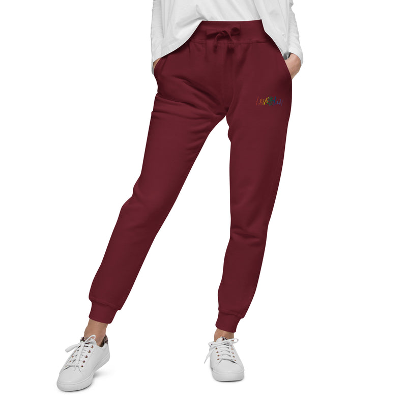 LoveizLuv Unisex embroidered fleece sweatpants