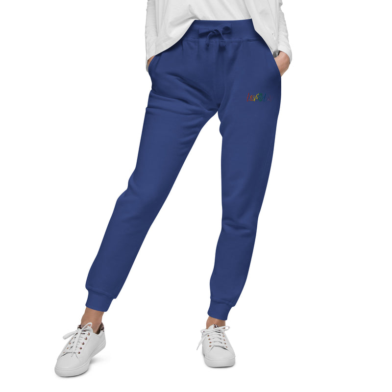 LoveizLuv Unisex embroidered fleece sweatpants
