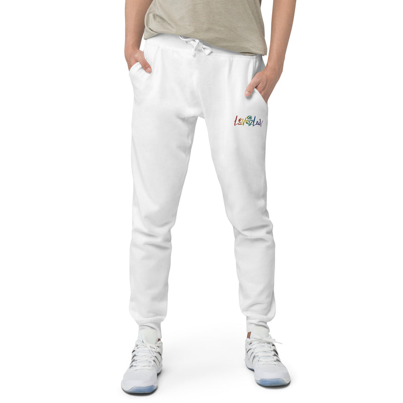 LoveizLuv Unisex embroidered fleece sweatpants
