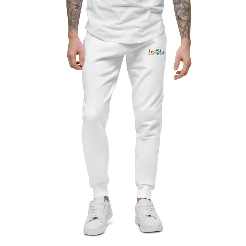LoveizLuv Unisex embroidered fleece sweatpants