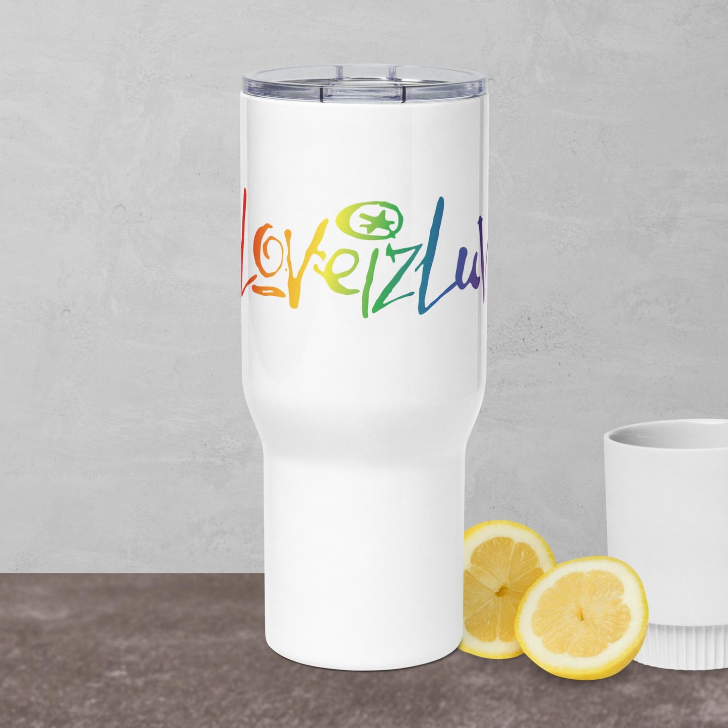 LoveizLuv Travel mug with handle