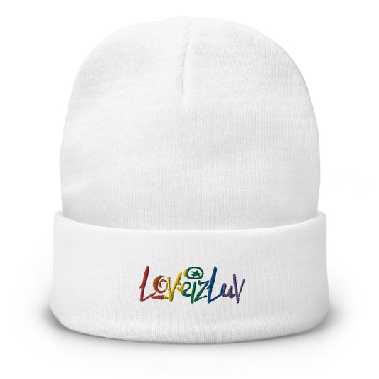 LoveizLuv Embroidered Beanie